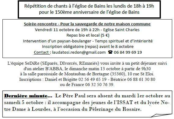 Paroisses St Conwoïon Et St Melaine En Pays De Redon Semaine5-b ...